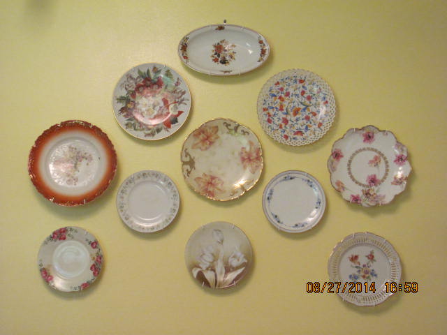 antique plates from germany czechoslovakia bavaria austria and usa, home decor, repurposing upcycling, wall decor