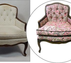 save a chair collection vintage chairs restored to their new beauty, home decor, repurposing upcycling, reupholster, Pink Paisley Wing Back Chair Restored