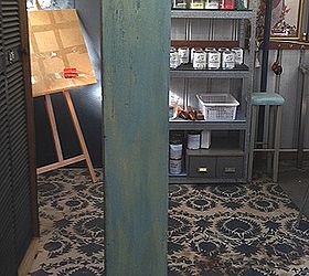 transforming an ordinary wood bookcase with milk paint, decoupage, painted furniture, repurposing upcycling, Aged to perfection