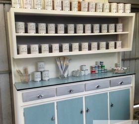 Upcycling a Vintage Kitchen Hutch With Chalk Paint