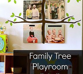 family tree playroom gallery wall, home decor, wall decor