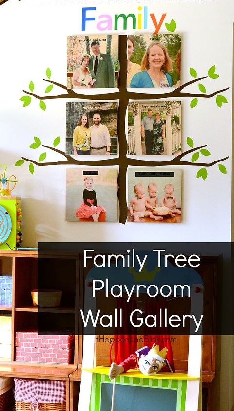 family tree playroom gallery wall, home decor, wall decor
