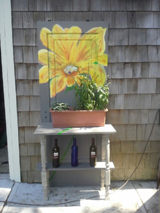 repurposed door ballasts and scrap wood, painted furniture, repurposing upcycling, woodworking projects