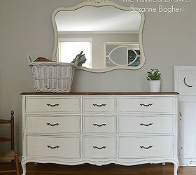 a vintage drexel heritage set in white, bedroom ideas, chalk paint, painted furniture, repurposing upcycling