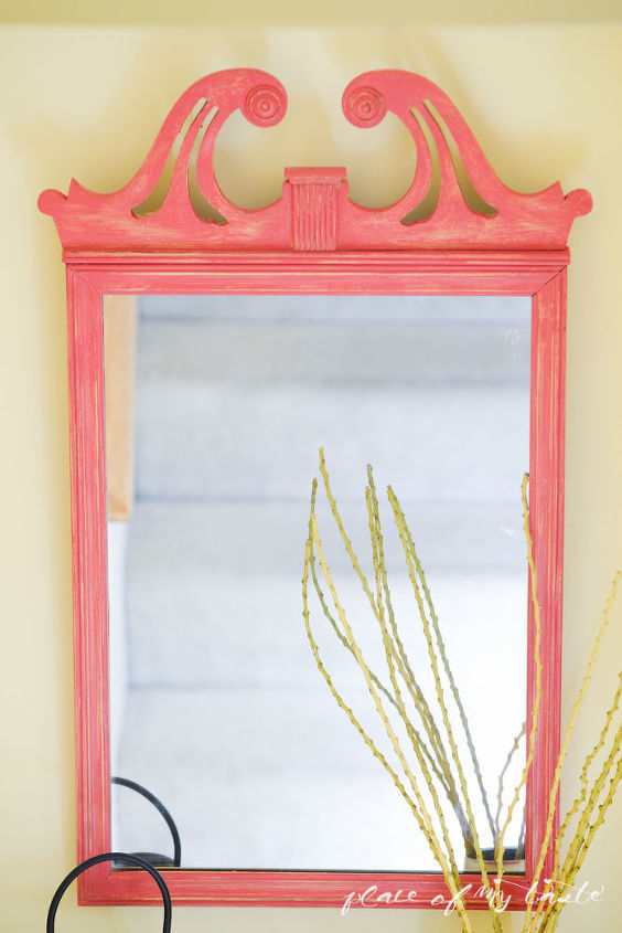 mirror makeover with vintage decor paint, diy, home decor, painted furniture
