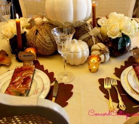 fall tablescape, home decor, seasonal holiday decor