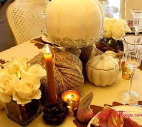 fall tablescape, home decor, seasonal holiday decor