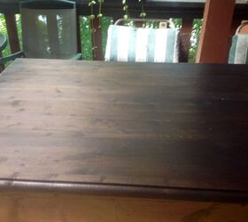 our first refinished piece coffee table, painted furniture, repurposing upcycling, woodworking projects