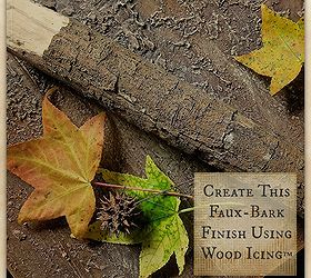 create a faux bark finish for furniture walls art using wood icing, chalk paint, painted furniture, painting, woodworking projects
