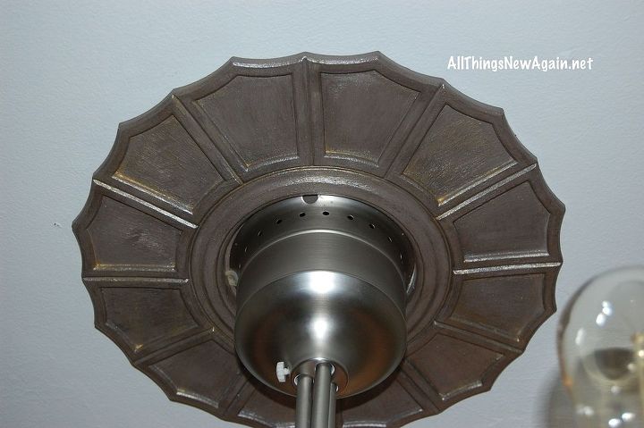 how to jazz up a plain white plastic ceiling medallion, how to, lighting, repurposing upcycling