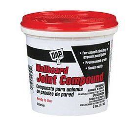 mirror tile stencil joint compound rub n buff, crafts, home decor, Dap Joint Compound