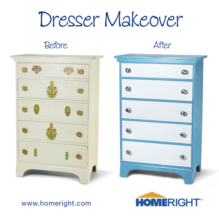 dresser makeover, painted furniture