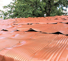 DIY tin can roof
