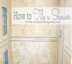 how to tile a shower, bathroom ideas, diy, how to, plumbing, tiling