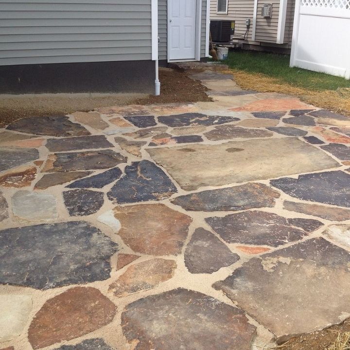 landscaping patio stone walkway, concrete masonry, patio