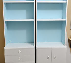 painted furniture cabinet craft room update, craft rooms, organizing, painted furniture, shelving ideas