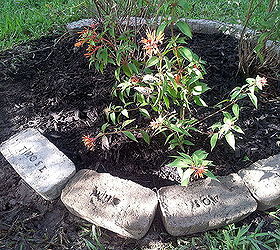 garden ideas edging bricks, gardening