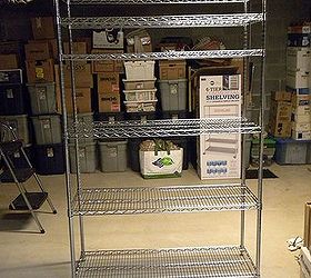 organizing basement tubs cleaning, basement ideas, organizing, storage ideas, I purchased 3 shelving units from Sam s