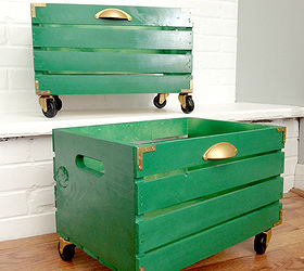 crate wooden painted shoe storage, diy, foyer, organizing, painted furniture, repurposing upcycling