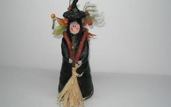 Paper Mache Halloween Witch
