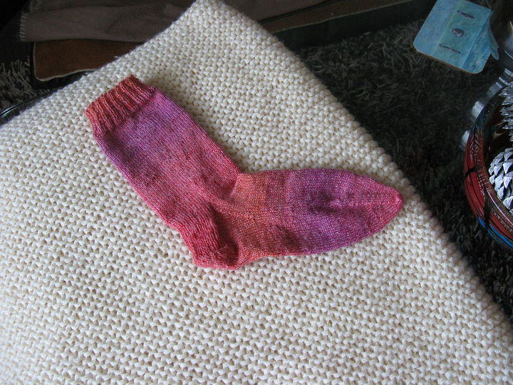 knitting socks, crafts