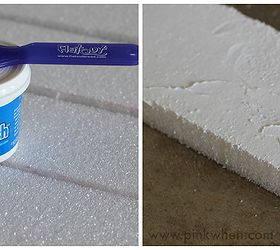 dig faux pallet map foam board art, crafts