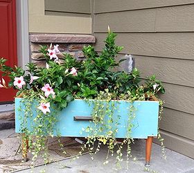 upcycle planter dresser drawer repurpose, container gardening, diy, painted furniture, repurposing upcycling