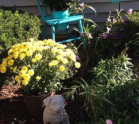 gardening art chair planter wisconsin, flowers, gardening, repurposing upcycling