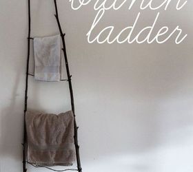 diy branch ladder, home decor, repurposing upcycling