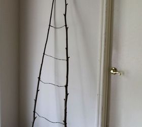 diy branch ladder, home decor, repurposing upcycling