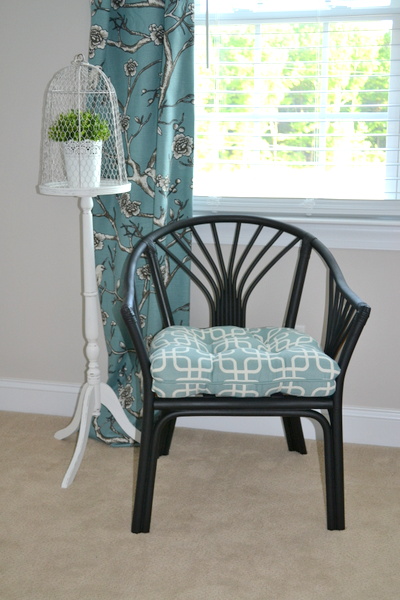 ikea rattan chair makeover update, home decor, painted furniture