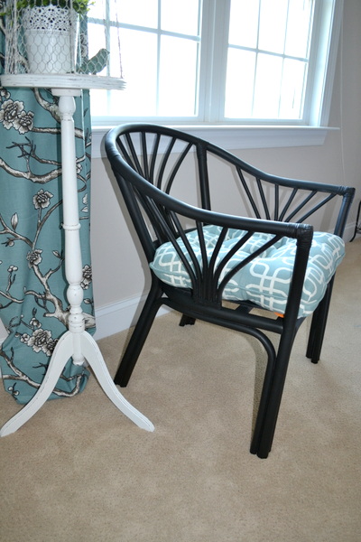 ikea rattan chair makeover update, home decor, painted furniture