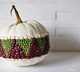 how to update a simple geometric bean pumpkin inexpensively, crafts, seasonal holiday decor