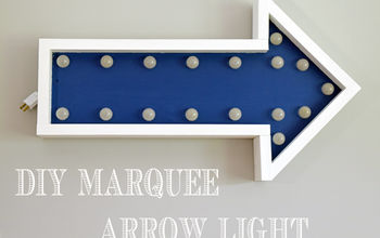 DIY Marquee Arrow Wall Decor