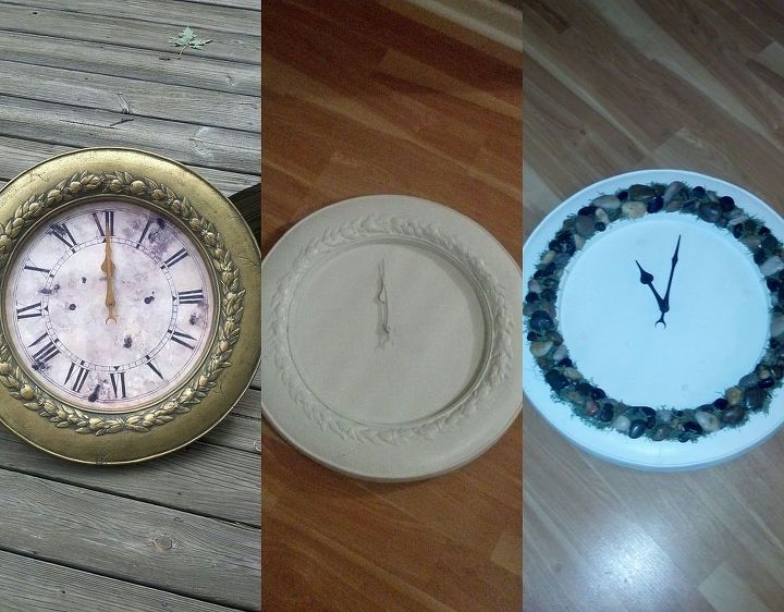 free clock makeover, crafts, repurposing upcycling