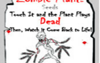 Zombie Plant for Halloween... Yes It Plays DEAD When Touched