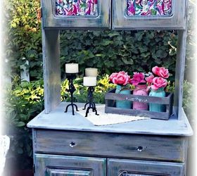 ikea hack painted cabinet artwork, chalk paint, painted furniture, repurposing upcycling, reupholster, this is a finished product