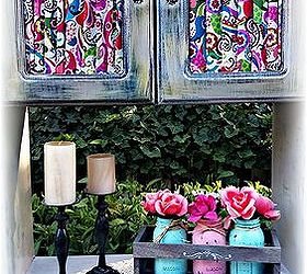 ikea hack painted cabinet artwork, chalk paint, painted furniture, repurposing upcycling, reupholster