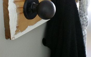 How to Make "Grippy" Doorknob Coat Hooks