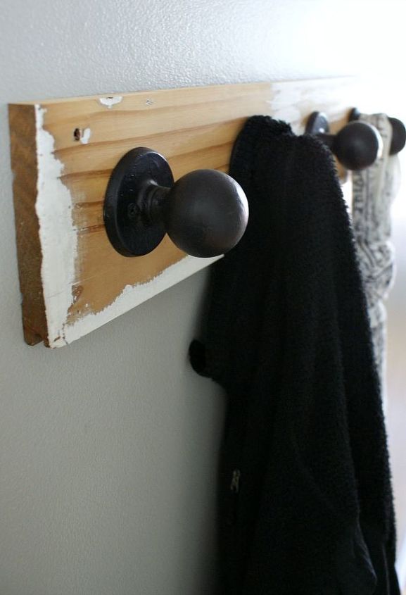 how to grippy doorknob coat hooks, how to, repurposing upcycling