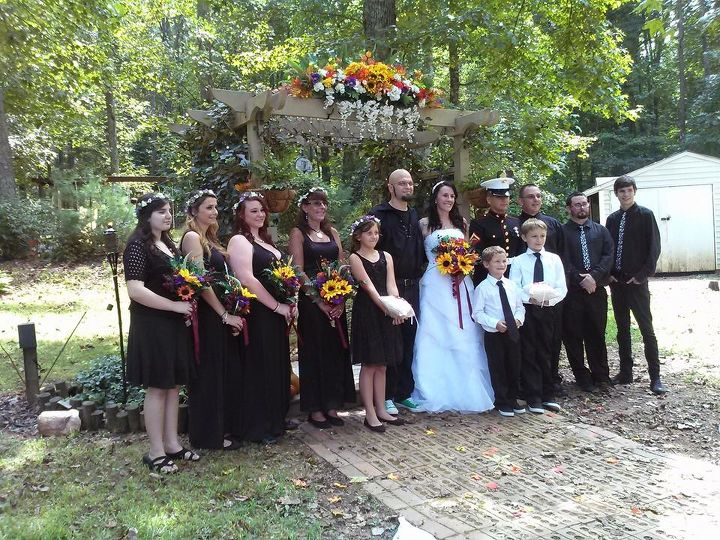 Wedding In My Backyard On A Budget Hometalk Backyard Ideas Wedding Decor Budget Home Outdoor Living