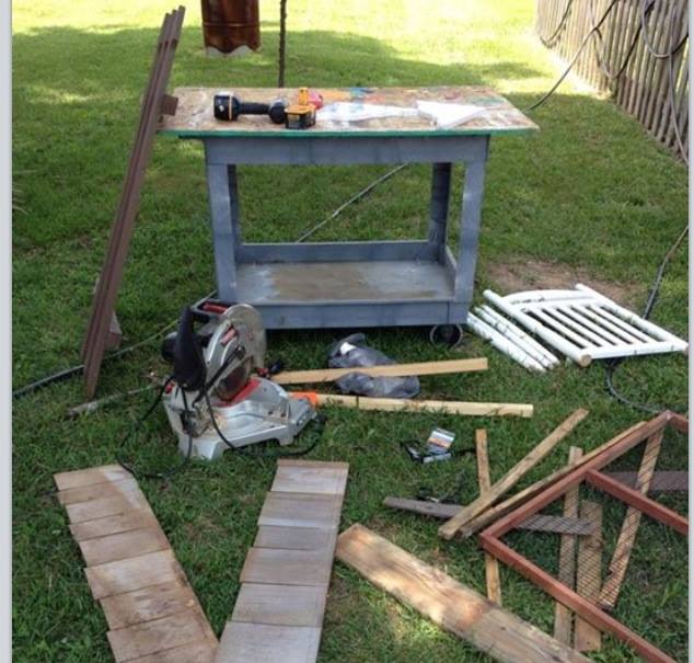 gardening ideas potting table upcycled build, gardening, painted furniture, repurposing upcycling