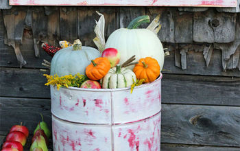Decoración rústica de otoño con pintura Martha Stewart Vintage Decor