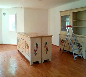 dining room makeover stenciling, dining room ideas, painting