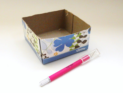 diy note pad holder tissue box kleenex repurpose, crafts, repurposing upcycling