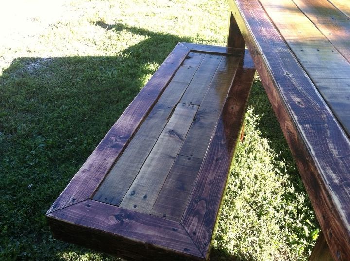 pallets farm house table west elm, diy, painted furniture, pallet, repurposing upcycling, woodworking projects