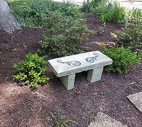 concrete garden bench build budget, concrete masonry, outdoor furniture