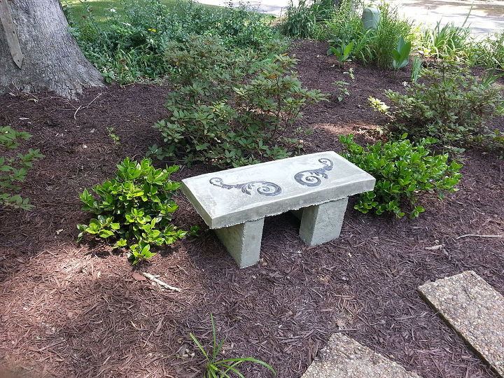 concrete garden bench build budget, concrete masonry, outdoor furniture
