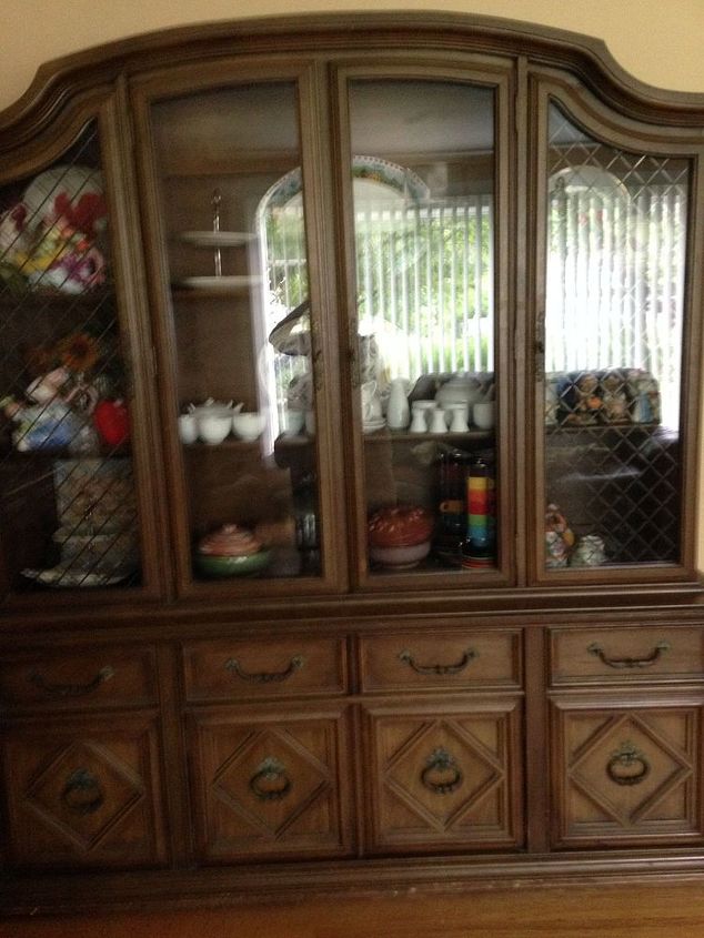 how can i redo a 64 year old fruitwood dining room set