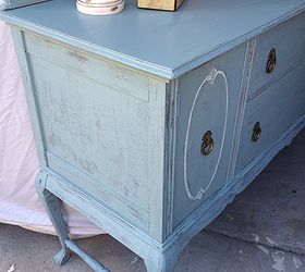 painted furniture antique buffet makeover, painted furniture, shabby chic